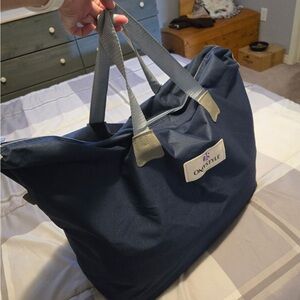 Weighted blanket, 15 lbs, Queen size, and carry tote. Like new